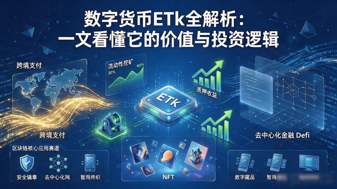 ETk数字货币核心优势技术原理应用场景_ETk数字资产投资潜力市场定位_数字货币中的ETk