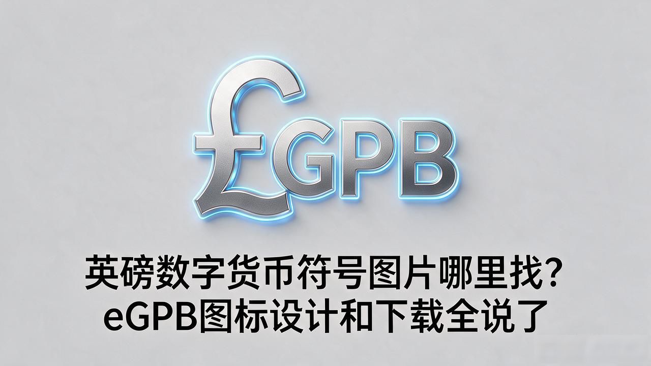 英磅数字货币符号图片_eGPB symbol design_GBP digital currency icon
