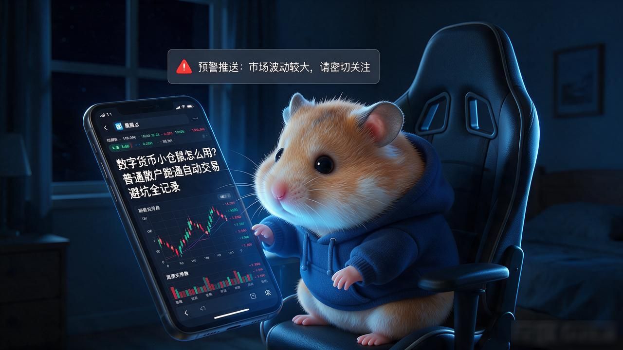 数字货币自动交易工具网格策略设置_数字货币小仓鼠怎么用_小仓鼠预警推送功能实战体验