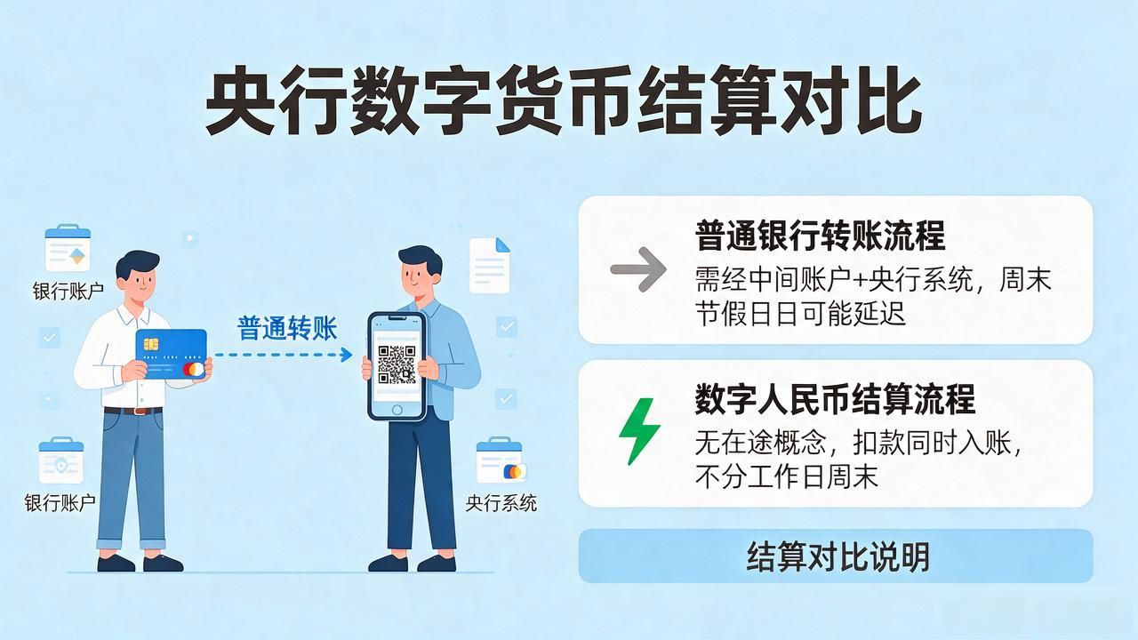 央行数字货币结算逻辑_央行数字货币如何结算_数字人民币商户收款速度
