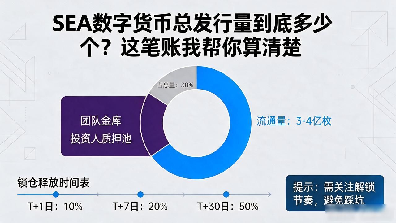 SEA数字货币总发行量10亿枚_sea数字货币总发行量多少个_SEA代币流通占比分析