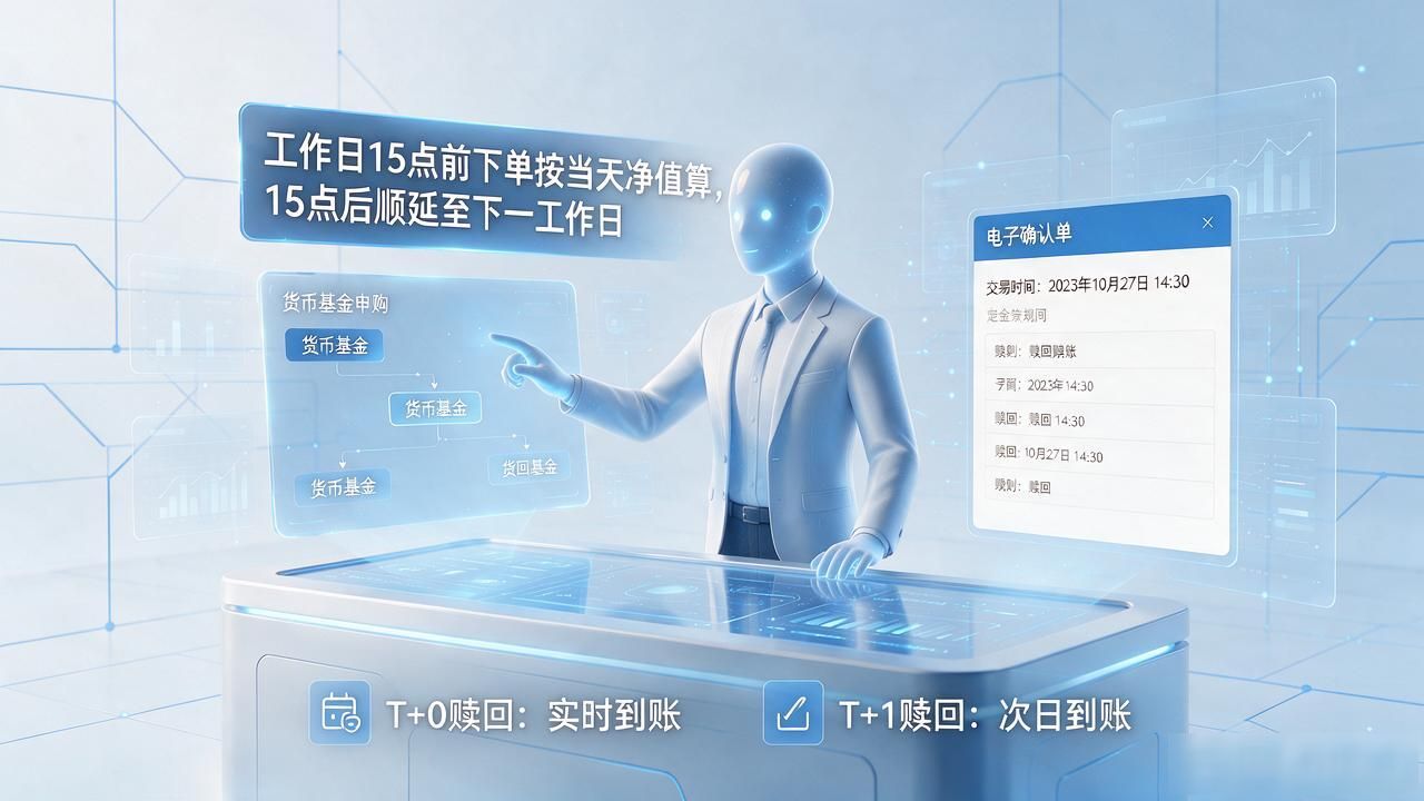 数字人货币基金申购赎回技巧_数字人怎么买货币基金_数字人购买货币基金流程
